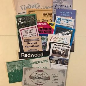 VINTAGE 1990s California Travel Pamphlets